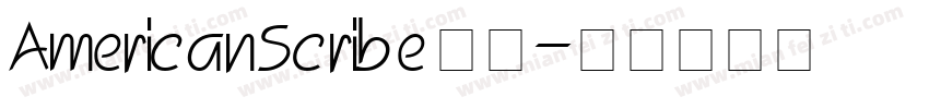 American Scribe 字体字体转换